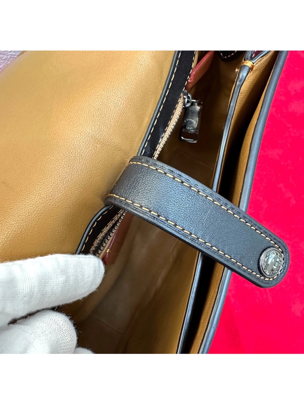 Coach Tea Rose Saddle Bag 23 - 1941 Collection EUC - Picture 8 of 8